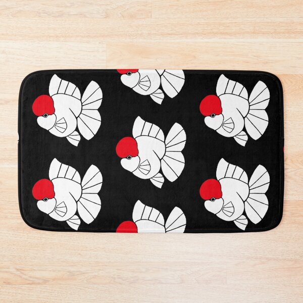 Item preview, Oranda Red Cap Goldfish Logo 20 C in Black background designed and sold by Nosnah.