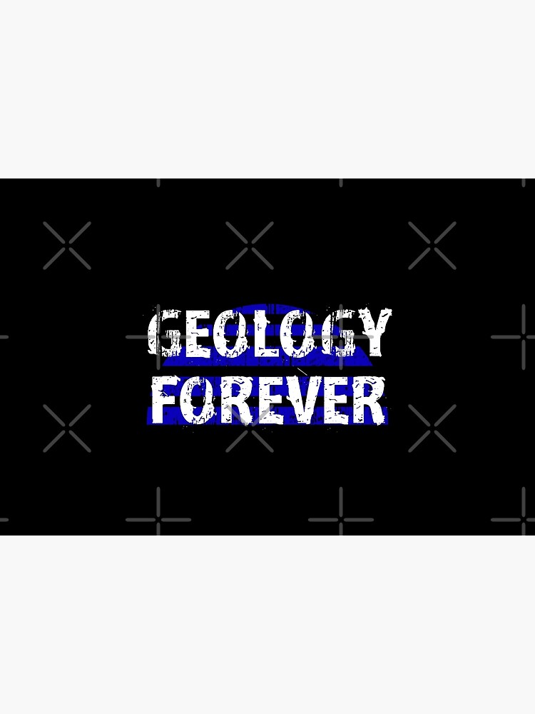Disover Geology forever. World's best coolest greatest passionate geologist. Earth science. Funny gifts for geologists. Passion for rocks. Rock scientist. Distressed design. Bath Mat