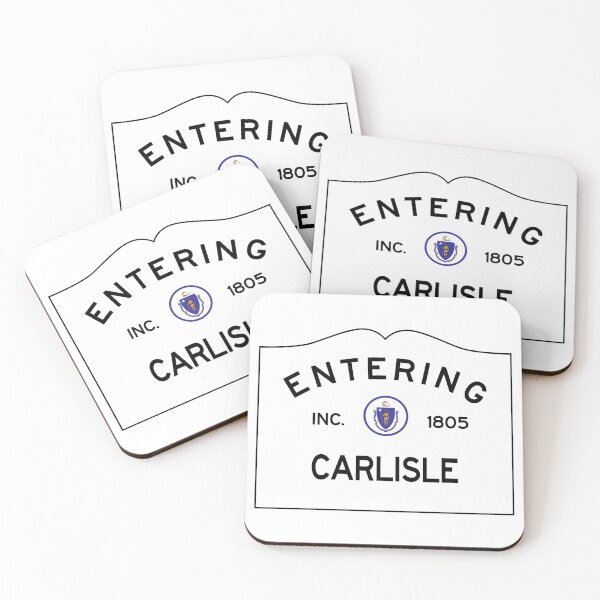 Item preview, Entering Carlisle Massachusetts - Commonwealth of Massachusetts Road Sign  designed and sold by NewNomads.