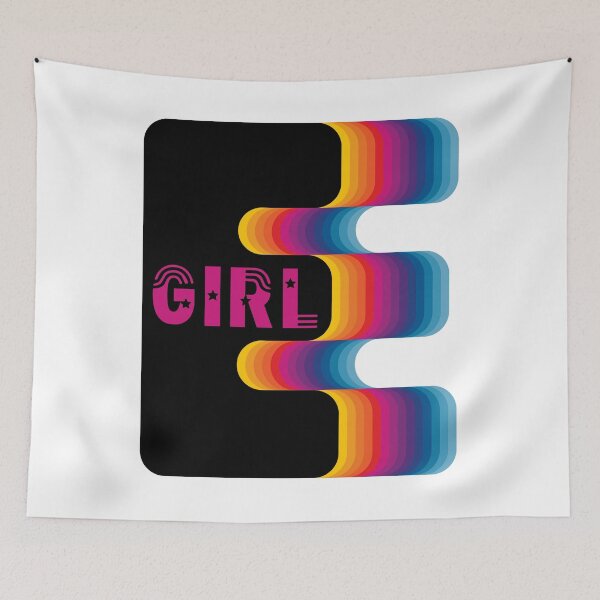 Aperçu de l'œuvre Design Egirl coloré avec un énorme E créée et vendue par NerdySherds.
