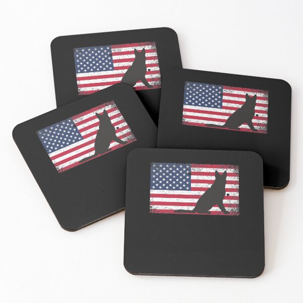 Item preview, German Shepherd American Flag designed and sold by TopDawgDesigns.