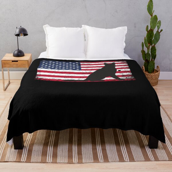 Item preview, German Shepherd American Flag designed and sold by TopDawgDesigns.