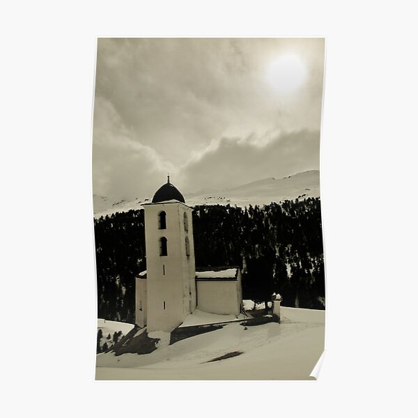Church, Cröt-Avers, Switzerland Poster