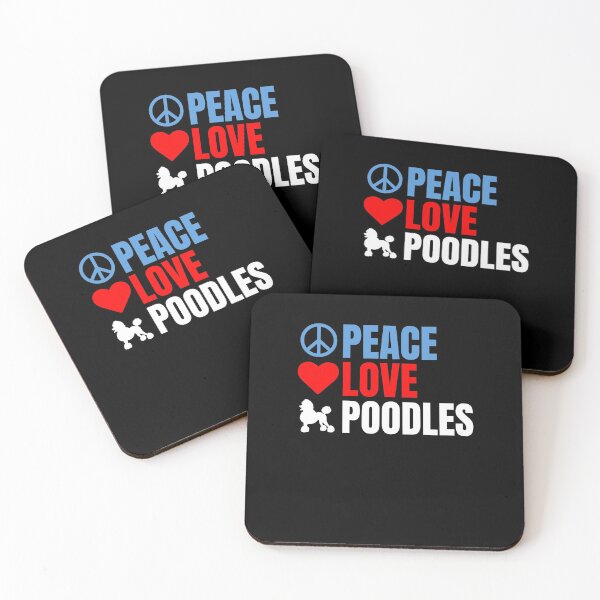 Item preview, Peace Love Poodles designed and sold by TopDawgDesigns.