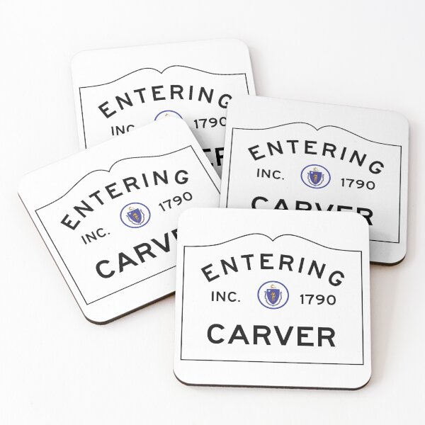 Item preview, Entering Carver Massachusetts - Commonwealth of Massachusetts Road Sign  designed and sold by NewNomads.