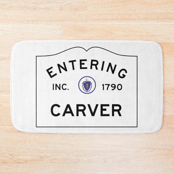 Item preview, Entering Carver Massachusetts - Commonwealth of Massachusetts Road Sign  designed and sold by NewNomads.