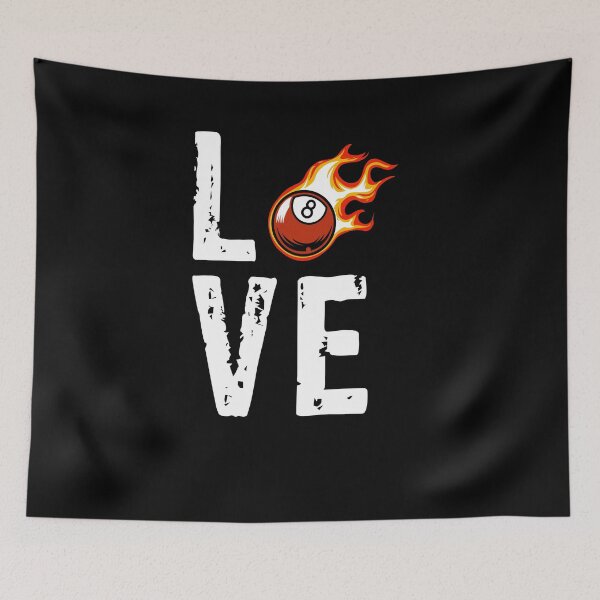 Item preview, Love Billiards Pool Ball designed and sold by TopDawgDesigns.