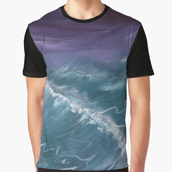 Teal Purple Graphic T-Shirt
