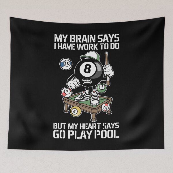 Item preview, My Heart Says Go Play Pool designed and sold by TopDawgDesigns.