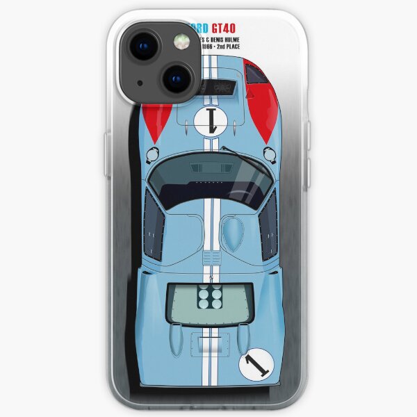 Miles-Hulme Ford GT40 iPhone Soft Case