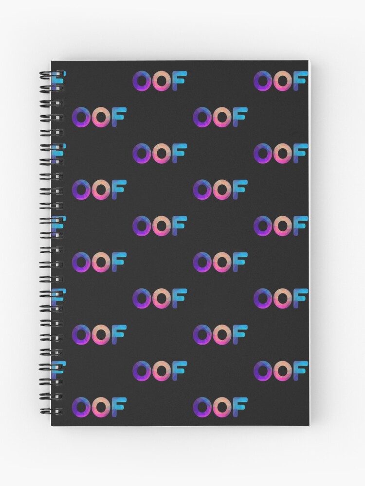 Funny Roblox Meme Pics Oof Roblox Meme Funny Noob Gamer Gifts Idea Spiral Notebook By Smoothnoob Redbubble