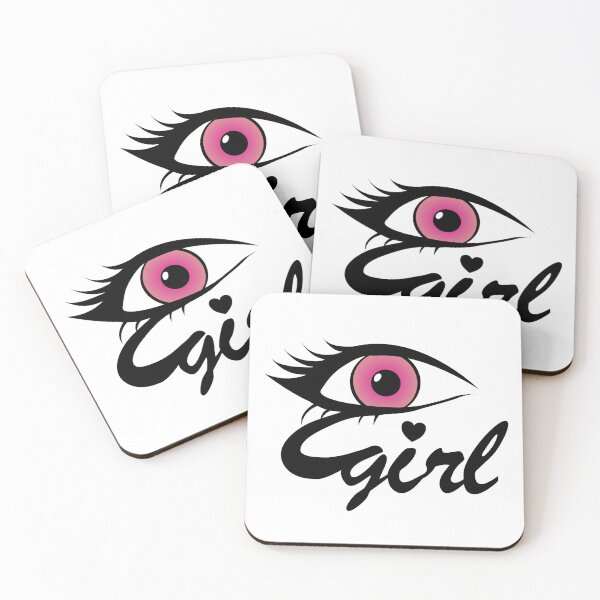 Item preview, Pink eye with a heart egirl design designed and sold by NerdySherds.