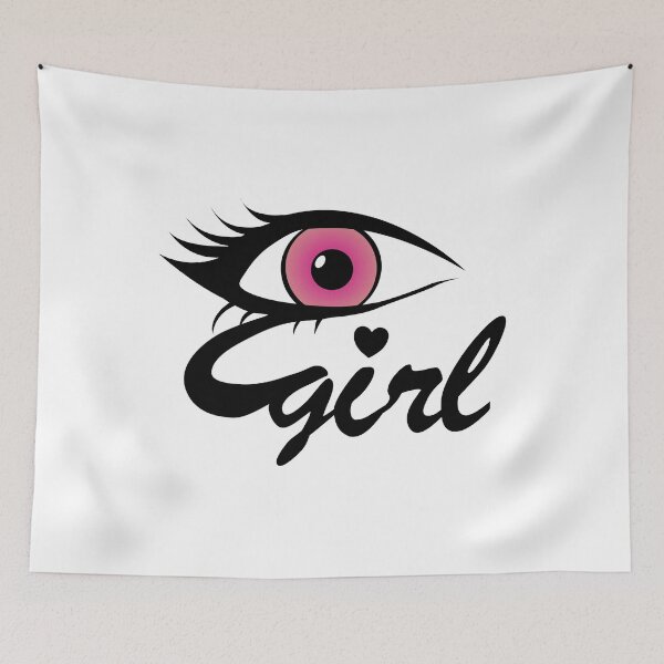 Artikelvorschau, Rosa Auge mit einem Herz egirl Entwurf entworfen und verkauft von NerdySherds.