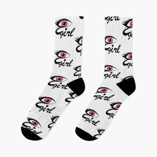 Aperçu de l'œuvre Oeil rose avec un design egirl coeur créée et vendue par NerdySherds.