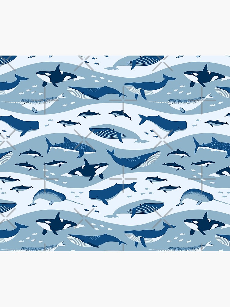 Whale Songs in Blue Waves by nadyanadya
