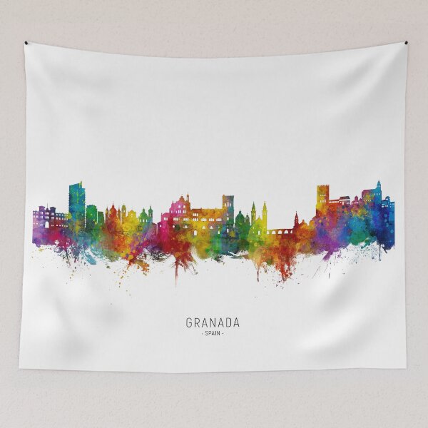 Item preview, Granada Spain Skyline designed and sold by ArtPrints.