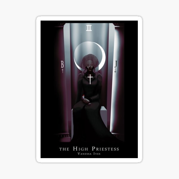 Vanessa Ives, the High Priestess Tarot card Sticker