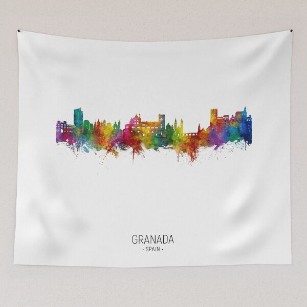 Item preview, Granada Spain Skyline designed and sold by ArtPrints.