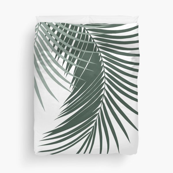 Vista previa del artículo con la obra «Hojas de palma con vibraciones suaves y verdes oscuras n.° 1 #tropical #decoración #arte», diseñado y vendido por Anita's & Bella's Art.
