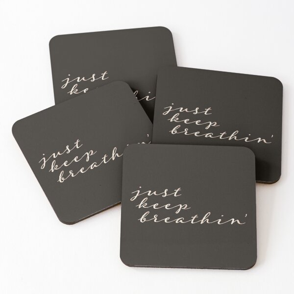 Item preview, just keep breathin' (dark) designed and sold by BoxOffice2938.