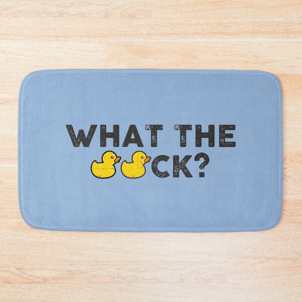 Item preview, What The Duck Funny Rubber Yellow Duck Humorous Phrase Pun designed and sold by alenaz.