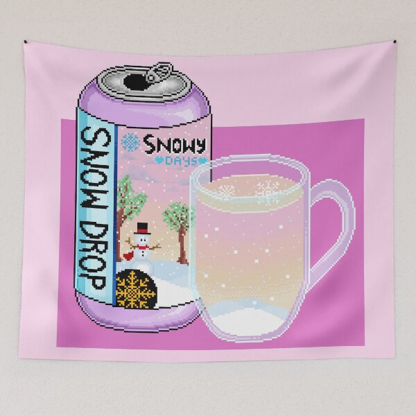 Item preview, Snow Drop Snowy Days Pixel Soda designed and sold by MetallicWings15.