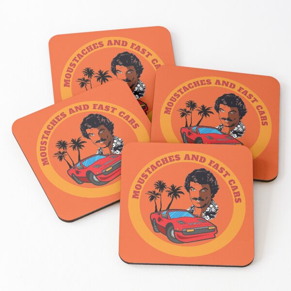 Item preview, Hawaii Ferrari Magnum - Funny Moustache Macho Man - PI - Private Investigator - Honolulu designed and sold by happygiftideas.
