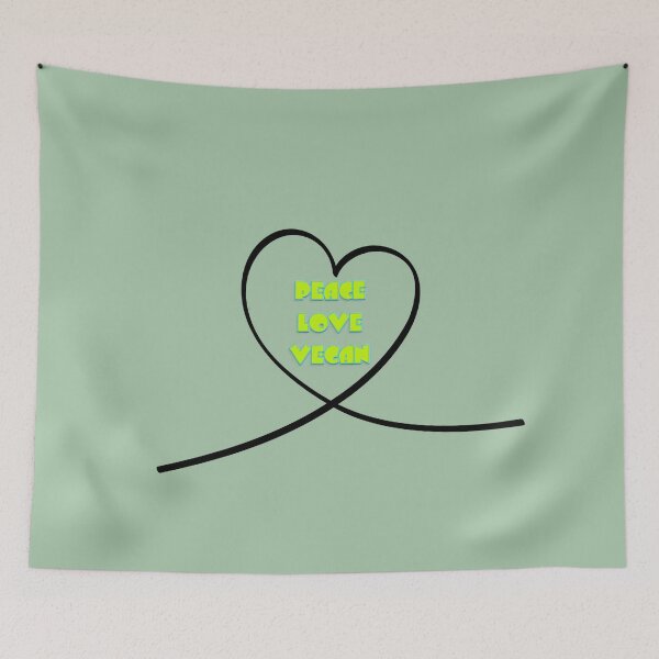 Item preview, Copy of Peace Love Vegan Heart designed and sold by Annie Nader.