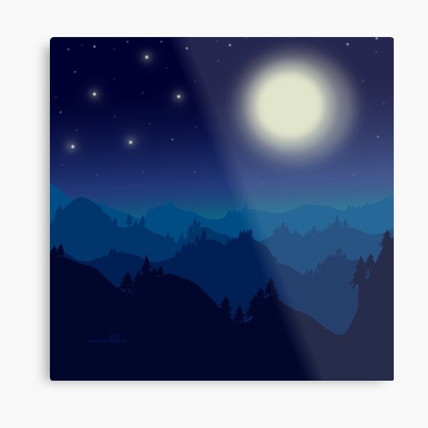 Nightfall by marthalaufej tinta-design.de Metallbild