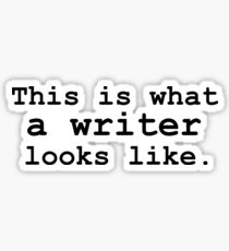 funny reader author sticker