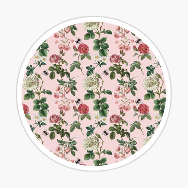 Antique Rose Blush Pink Sticker