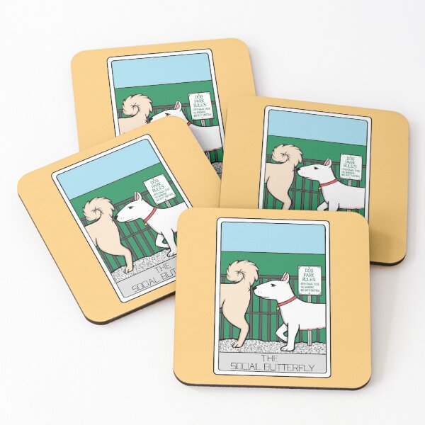 Item preview, Dog Tarot Card - The Social Butterfly designed and sold by MaylinBrain.
