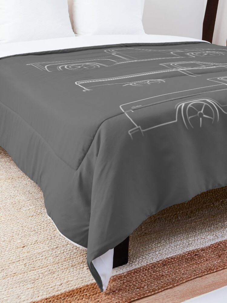 Alternate view of Evolution of the Ford Pickup (1948-1971) - stencil Comforter