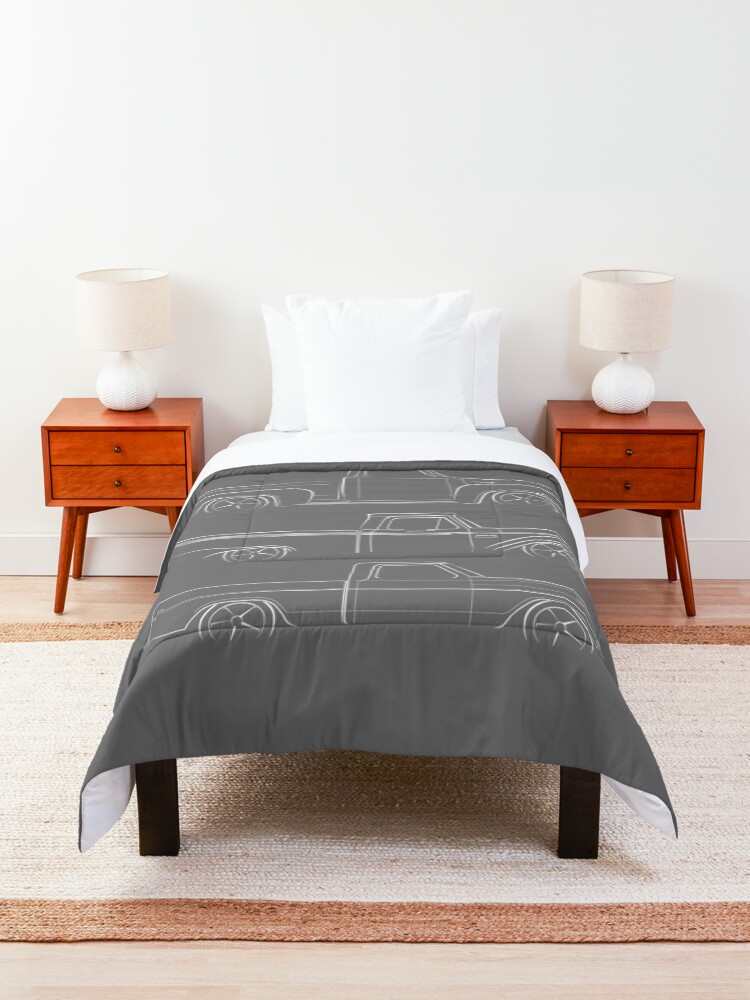 Alternate view of Evolution of the Ford Pickup (1948-1971) - stencil Comforter