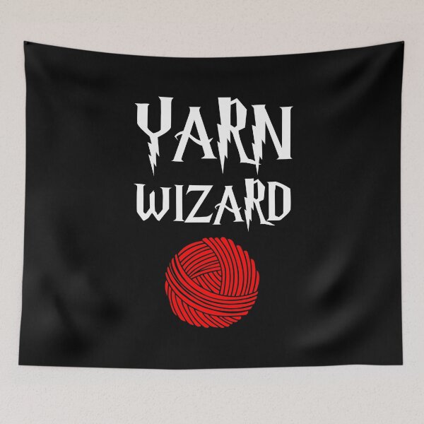 Item preview, Yarn Wizard Funny Knitting Crochet designed and sold by Cat Lady Designs.