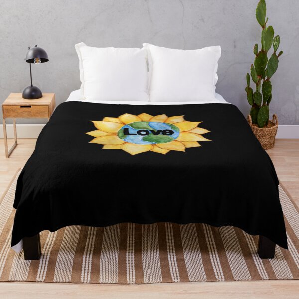 Item preview, LOVE Earth sunflower designed and sold by FrictionMaxxing.