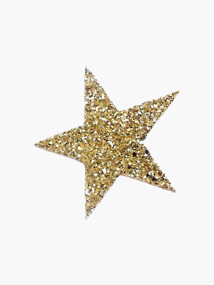 Trabsparent glitter star stickers