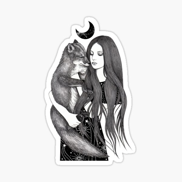 Night Fox Sticker