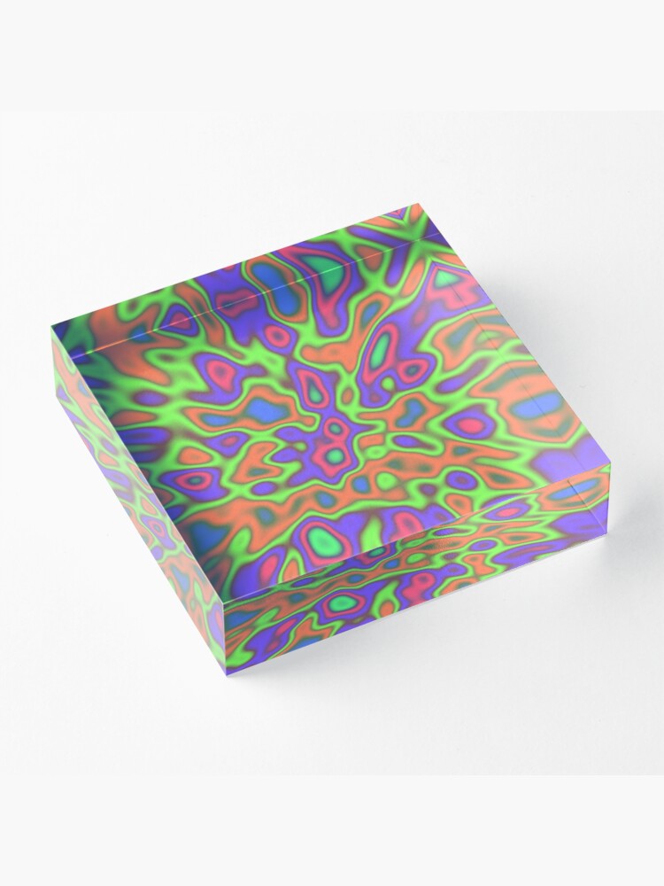 Alternate view of Color Sequences from LightGreen to PaleVioletRed Acrylic Block