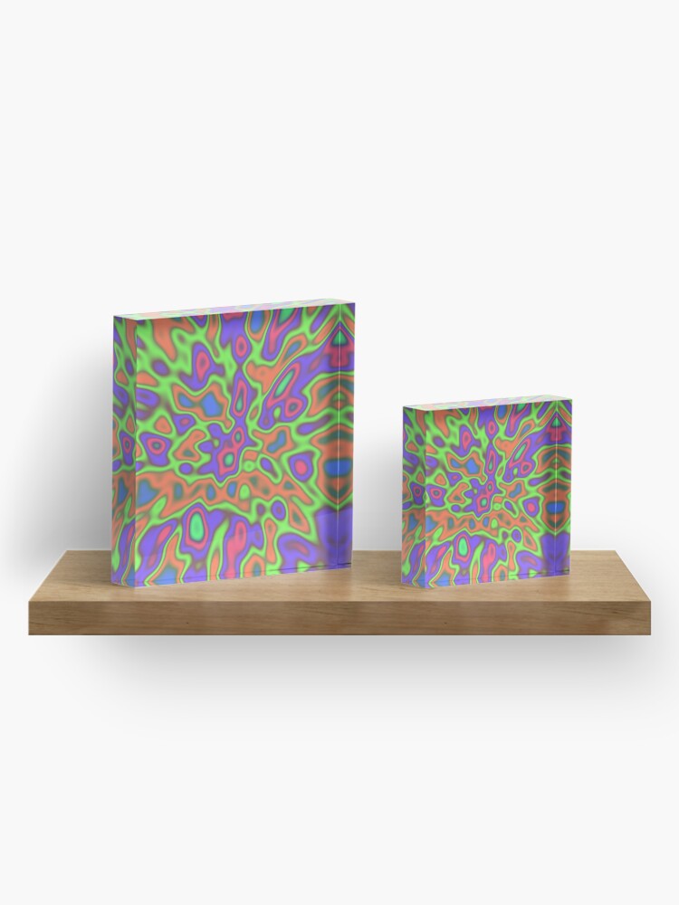 Alternate view of Color Sequences from LightGreen to PaleVioletRed Acrylic Block