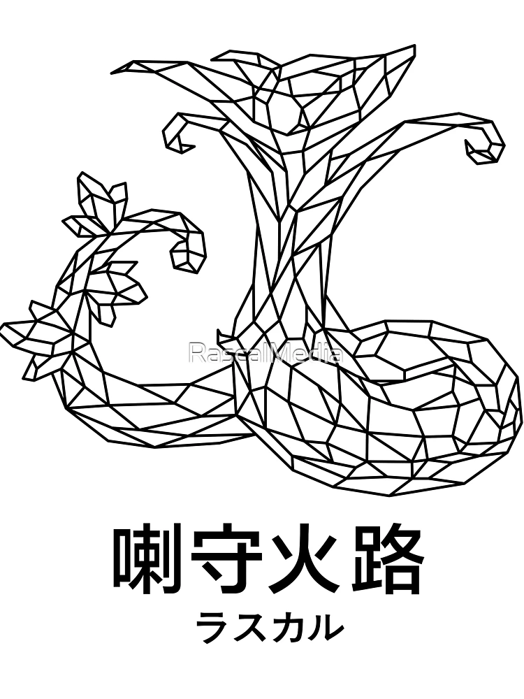 Thumbnail 3 of 3, Scarf, Serperior polygon designed and sold by RascalMedia.