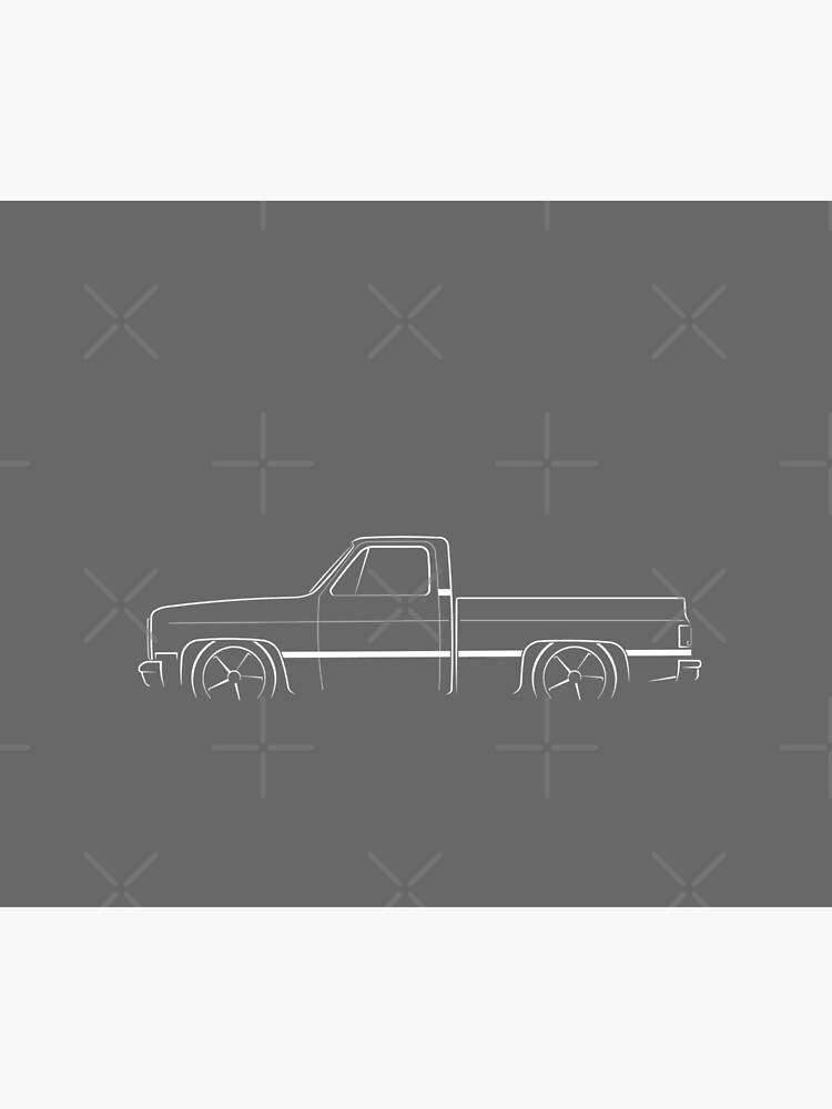 1987 C-10 Silverado - profile stencil, white by mal-photography