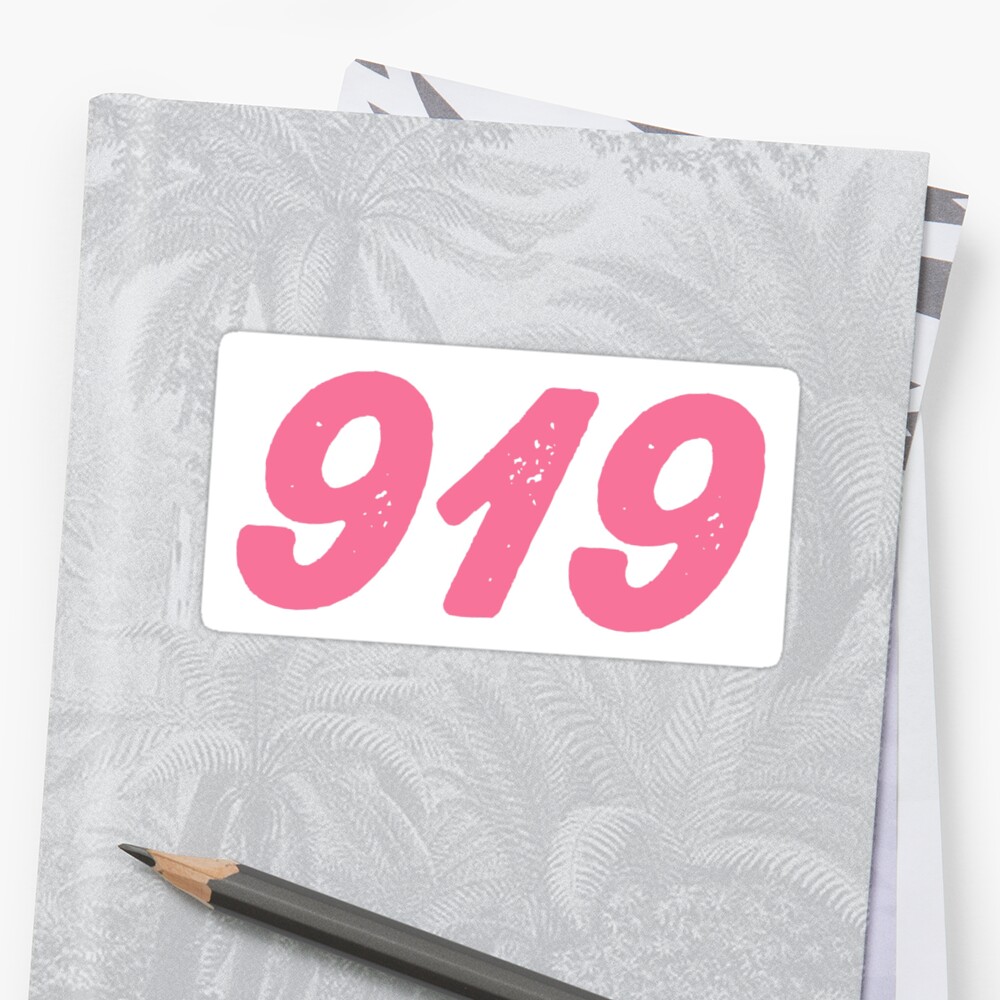 919-area-code-sticker-by-rewarren26-redbubble