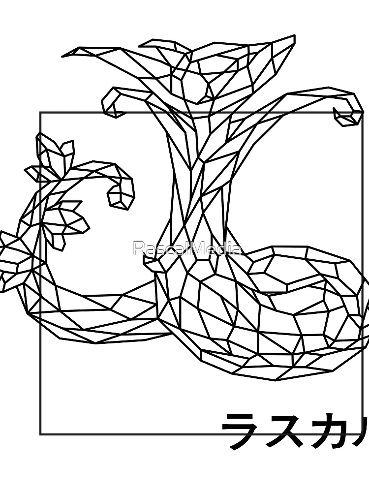Thumbnail 3 of 3, Scarf, Serperior polygon designed and sold by RascalMedia.