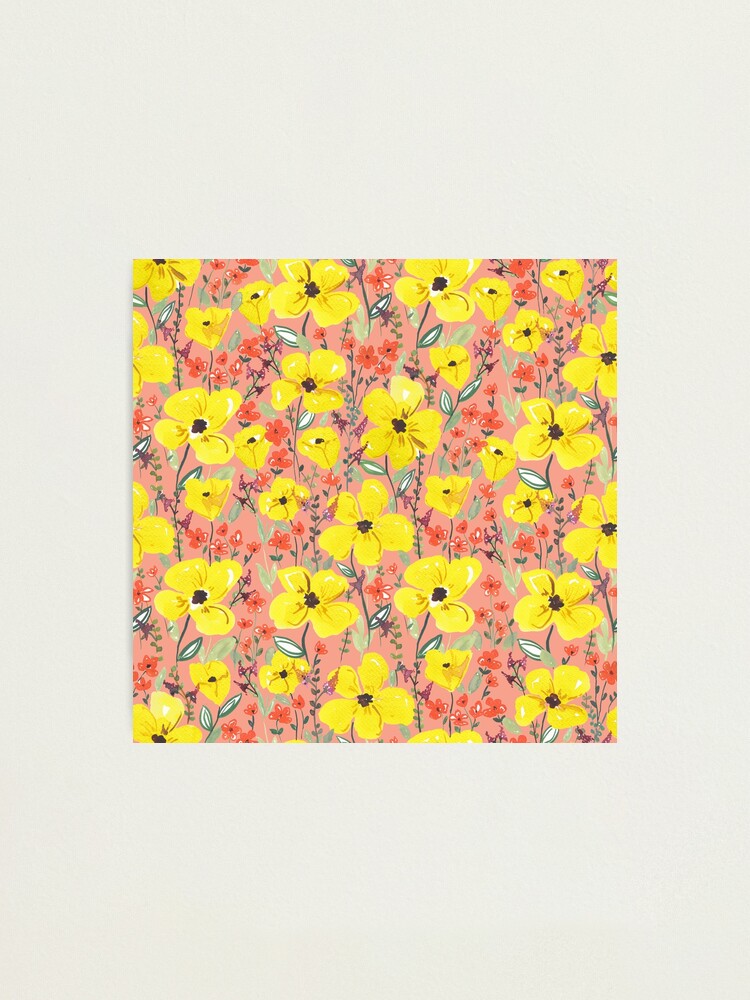 Alternative Ansicht von Gelbe Wiesen Blumen Fotodruck