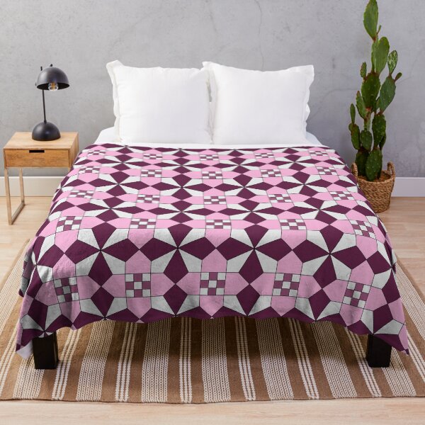 Item preview, Chain of Diamonds and Amethysts Quilt  designed and sold by VirtualMagpie.