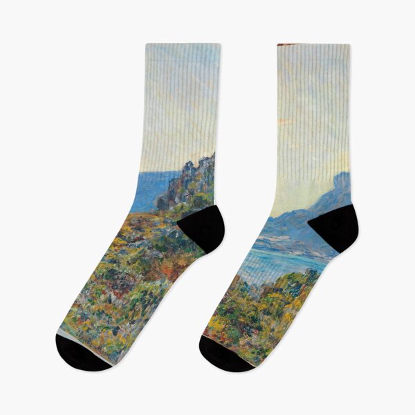 Artikelvorschau, Mountainous landscape painting - Claude Monet entworfen und verkauft von Vintage Designs +.
