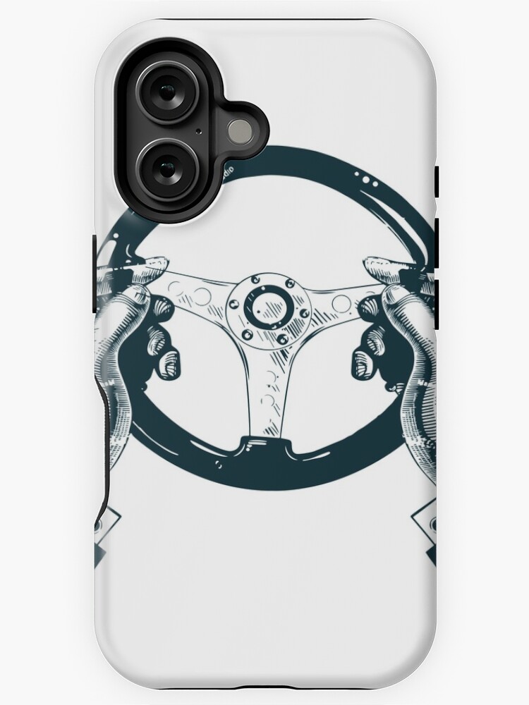 Thumbnail 1 of 4, iPhone Case, scBC Steering Wheel designed and sold by smallcarBIGCITY.