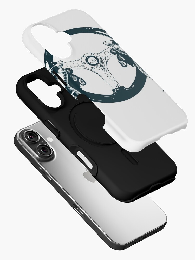 Thumbnail 2 of 4, iPhone Case, scBC Steering Wheel designed and sold by smallcarBIGCITY.