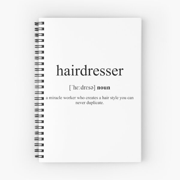 Item preview, Hairdresser Definition | Dictionary Collection designed and sold by Designschmiede.